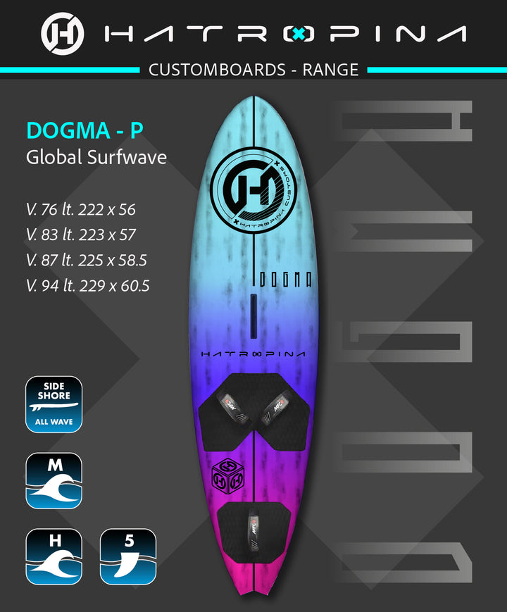 Board Hatropina Custom Board "DOGMA P WAVE" Multifin 