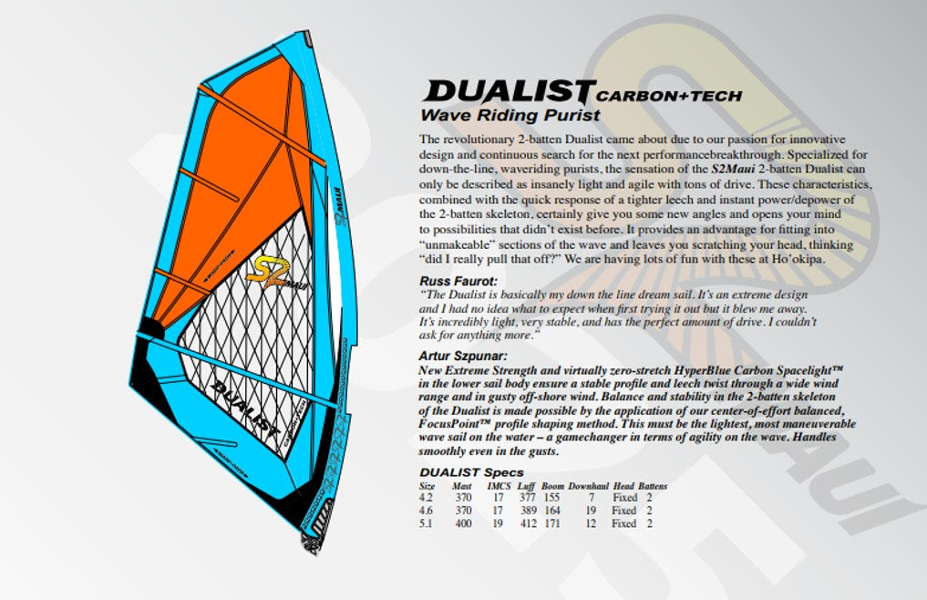 Sail S2Maui Dualist 2025 CARBON + TECH 