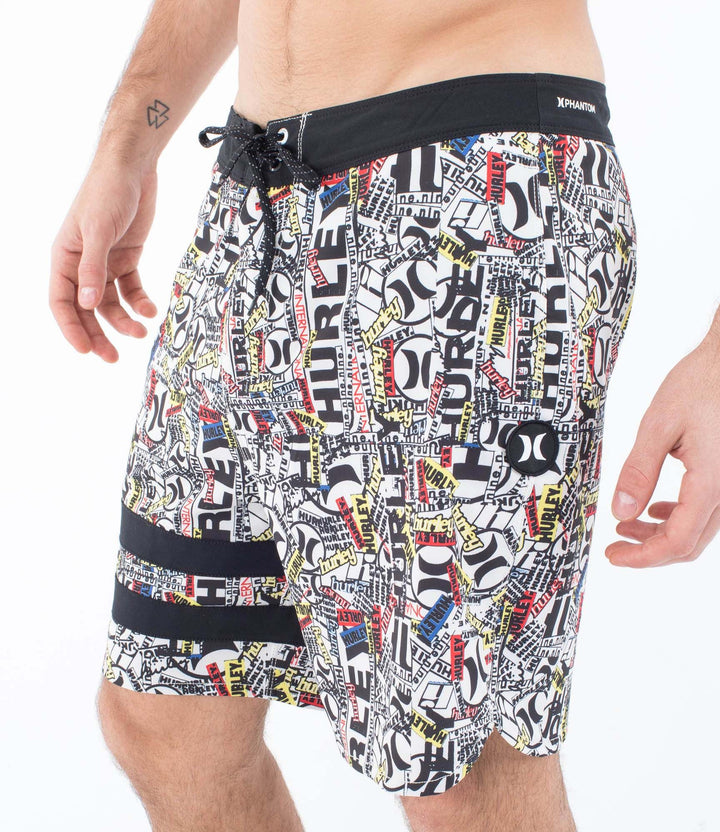 HURLEY BOARDSHORT 18" men - PHANTOM-eco 25th S1 block party 