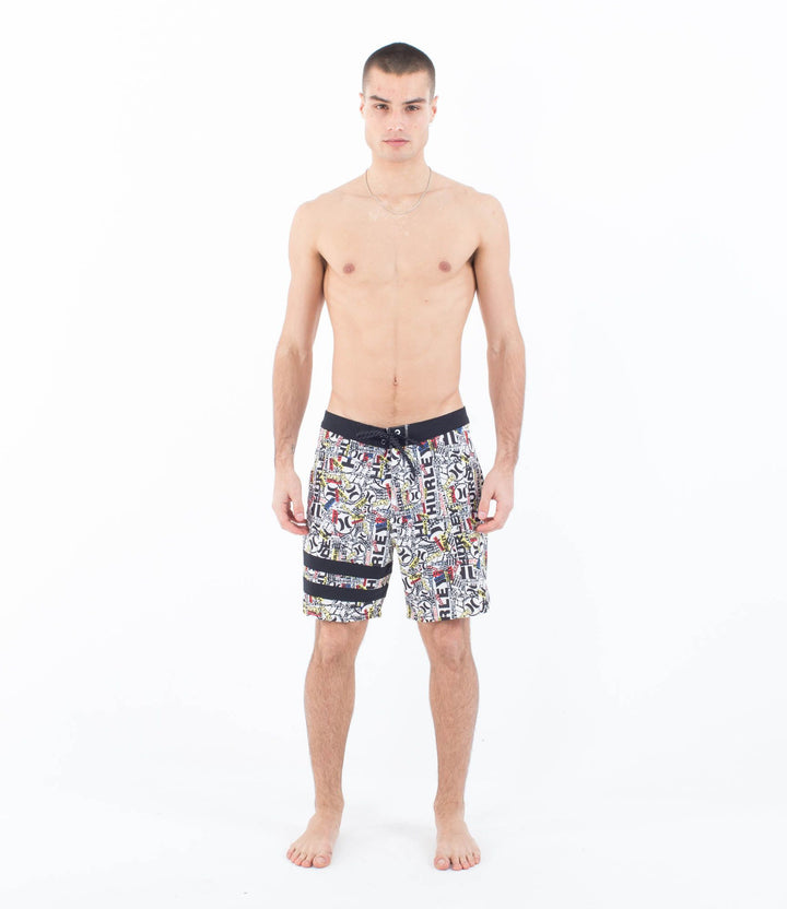 HURLEY BOARDSHORT 18" men - PHANTOM-eco 25th S1 block party 