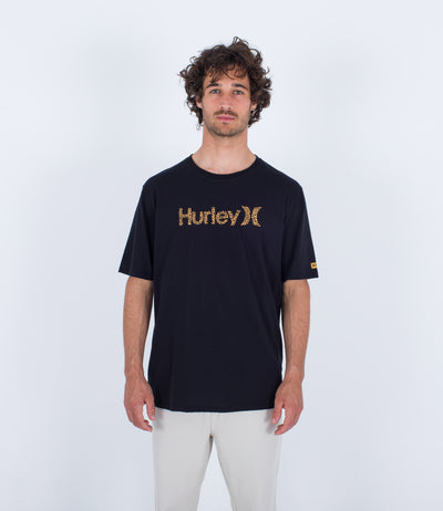 T Shirt Hurley short sleeve - M TOLEDO O&O SS TEE BLACK