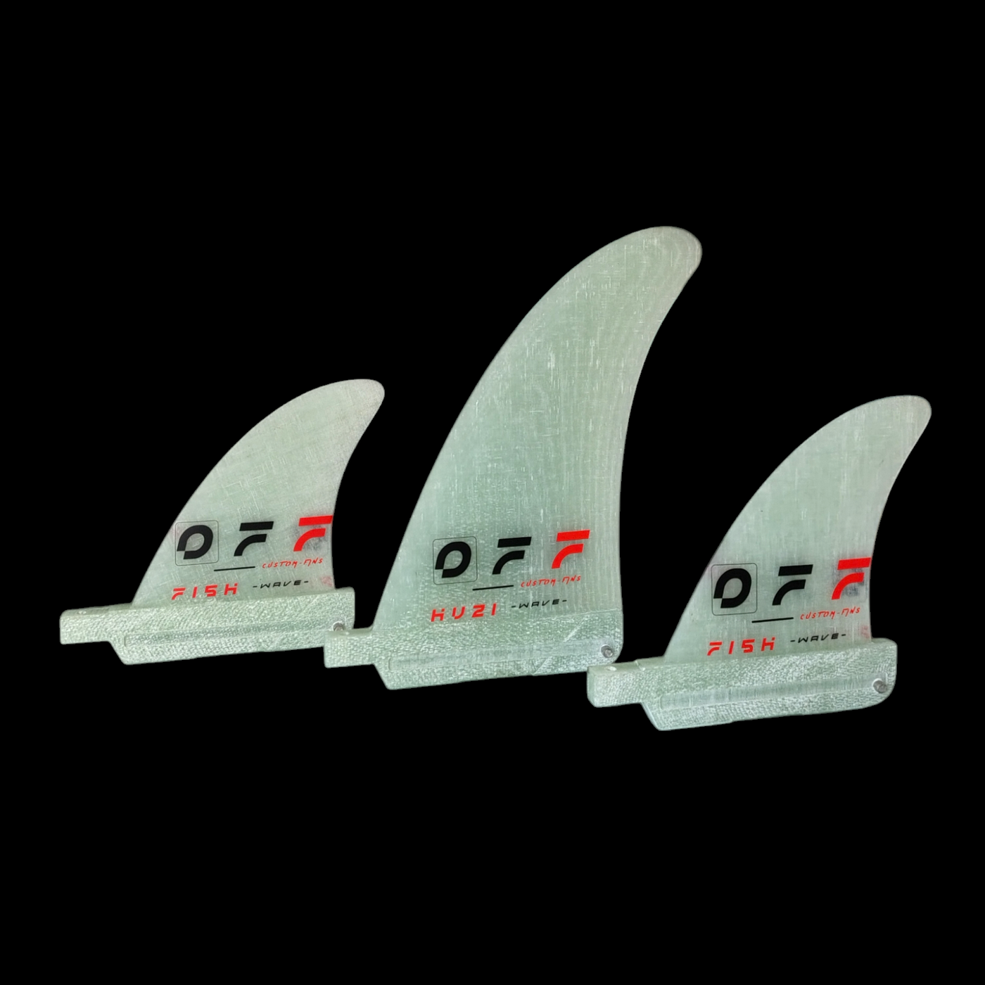 Fins OFF FINS -HUZI- Quad Wave Rear 