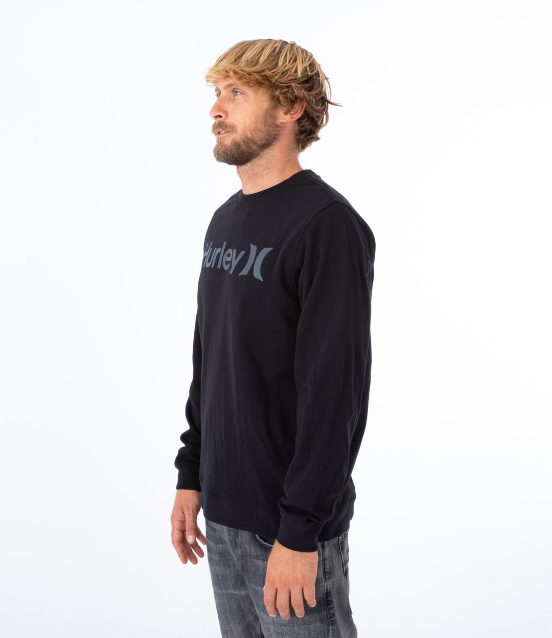 Hurley Sweatshirt crew neck men - O&O Black G 