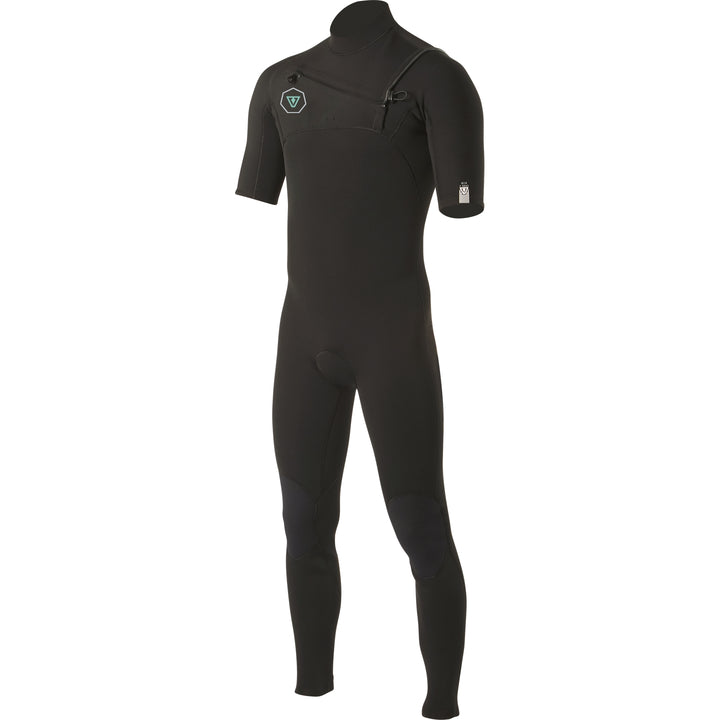 VISSLA 7 SEAS 2/2 SS FULL SUIT FRONT ZIP BLACK 