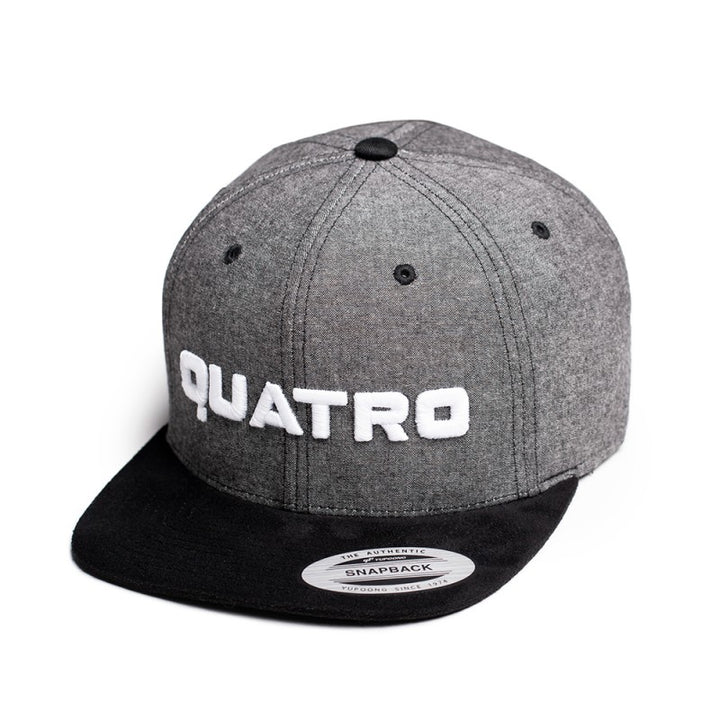 QUATRO Snapback Cap Grey Blk Lrg 