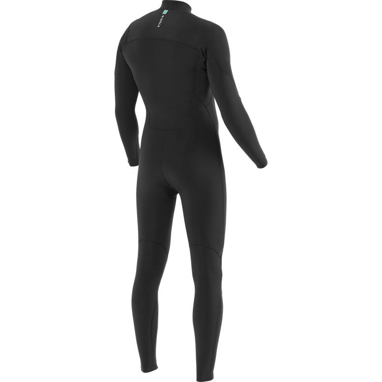 VISSLA 7 SEAS 5/4 FULL CHEST ZIP BLACK WETSUIT 