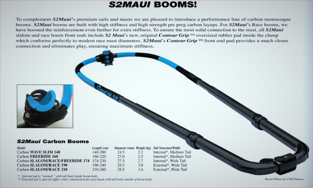 Boma S2Maui 100% Carbon Boom Slalom-Race-Freeride 174-230 27.5Mm-Slim Boma/boom