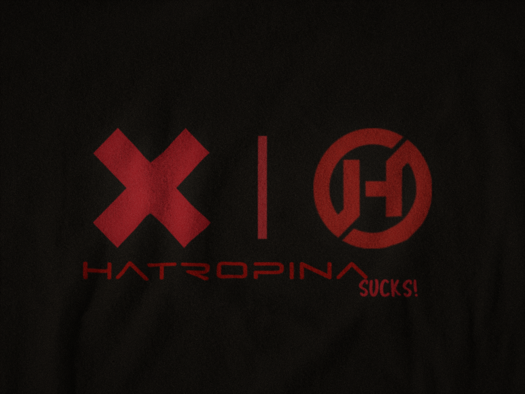 T-Shirt Hatropina sucks! short sleeve black 